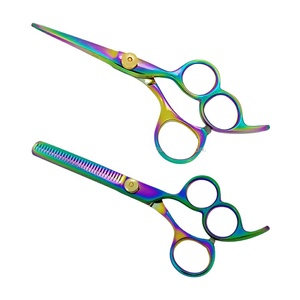 Professional Beauty Salon Hairdressing Scissors <b>Set</b> Stainless Steel <b>Barber</b> Thinning Shears Sharp Right-Handed for Home Personal - Product Image 1