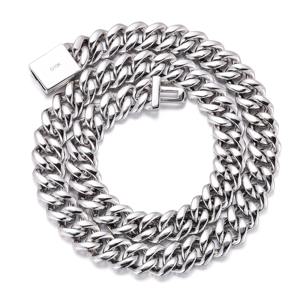 Collar Cubano de Diamantes Cultivados en Laboratorio DEF VS de 12 mm, Oro Blanco Real de 10K, Joyería Hip Hop, Cadena Cubana de Diamantes HPHT, Personalizado de Fábrica - Product Image 3