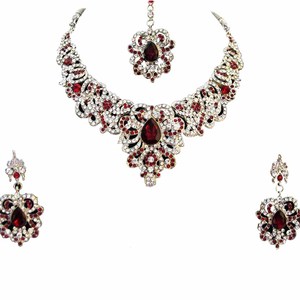 Lightweight Handcrafted Alloy Vintage Sets New Arrival Necklace Earrings Headpiece Women Engagement Anniversary Wedding Party - Product Image 3