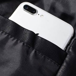 Veste en cuir de haute qualité pour hommes, noire, style streetwear, 2025, vestes en cuir véritable pour l'hiver - Product Image 3