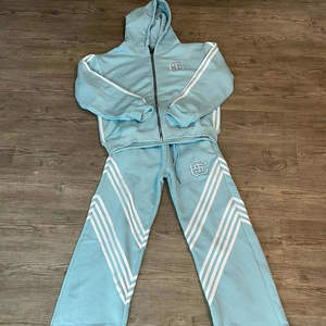 Ropa de calle de alta calidad con logotipo personalizado para hombre, chándal de algodón 100%, conjuntos de chándal en blanco con estampado transpirable para hombre para invierno - Product Image 2