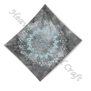 Tapisserie de Mandala faite à la main, carré, 100% coton, tapisserie imprimée Hippie, tapisserie de Mandala - Product Image 4