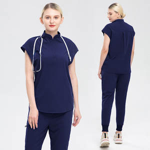 Meilleurs ensembles de blouses d'infirmière unisexes personnalisées de haute qualité, étiquette privée, confortables, en toile, uniformes d'hôpital, aiguille - Product Image 3