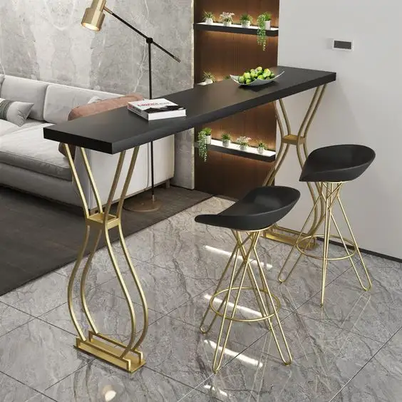 Luxurious Bar Decoration unique Table Minimalist New Modern Modern Club And Home Bar Furniture Unique Bar Tables & Chair Set