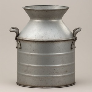 กระป๋องนมกัลวานิกตกแต่งแนววินเทจที่มีตัวถังทนทานเหมาะสำหรับห้องครัวบ้านกลางแจ้งสวนคาเฟ่และพื้นที่ชนบท - Product Image 2