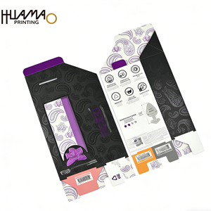 Boîte d'emballage en papier pliable personnalisée avec fenêtre transparente pour cosmétiques, vente en gros - Product Image 2