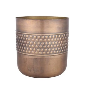 Venta caliente decoración flor taza de Metal maceta Mini inteligente decorativa pequeña maceta de metal decoración macetas baratas - Product Image 2
