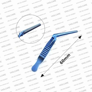 Pinza Arterial Atraumática de Mandíbula Angulada, Pinza Manual para Fijación Vascular, Acero Inoxidable Alemán, Instrumentos Quirúrgicos Veterinarios - Product Image 4