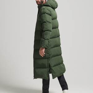 เสื้อแจ็คเก็ตขนเป็ดแบบหนามีปกตั้งสำหรับผู้ชายเสื้อโค้ทขนเป็ดแบบลำลองมีฮู้ดอบอุ่นสำหรับฤดูหนาว - Product Image 2