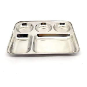 Nuevo Plato Hondo de Acero Inoxidable para Alimentos, KVR, 28 cm de Diámetro, Grueso, Económico, para Cena - Product Image 3