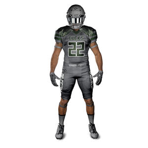 100% poliéster personalizado uniforme de fútbol americano de alta calidad nuevo diseño Jersey pantalón conjunto de manga corta de talla grande transpirable venta - Product Image 2