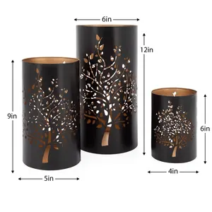 Top Selling Metal Votive <b>Tea</b> <b>Light</b> <b>Candle</b> Holders set of 3 - Product Image 3