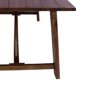 Mesa de comedor robusta con granos de madera natural para restaurantes, hoteles, jardines, cafés abiertos, parques, muebles de restaurante para uso en la sala de estar - Product Image 4