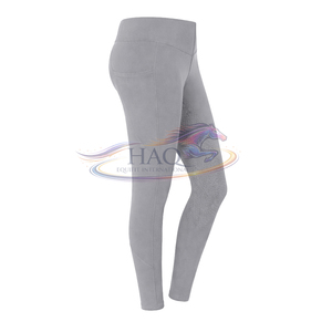 Leggings d'équitation pour femmes, taille haute, avec grip en silicone intégral, extensibles dans quatre directions, pour l'entraînement et la performance équestre - Product Image 3