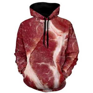 Personnalisé lourd entièrement sublimé Vintage lavé hiver hommes sweat pull 100% coton polaire Double thermique à capuche - Product Image 6