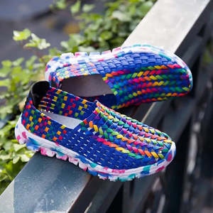 Women's Casual Breathable Walking <b>Shoes</b> in Autumn Lightweight and <b>Soft</b> Upper Material Knit Summer Woven Style - Product Image 2