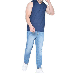 Cotton Polyester Customized <b>Men</b> <b>Sleeveless</b> <b>Hoodies</b> High Quality Made Wholesale <b>Men's</b> <b>Sleeveless</b> <b>Hoodies</b> - Product Image 3