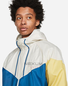 Veste coupe-vent d'extérieur pour hommes de marque personnalisée pour l'hiver, chaude, imperméable, tissu écologique, à capuche, longue et légère, conception OEM ODM - Product Image 5