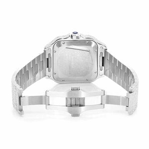 Relojes de Pulsera de Moda al por Mayor, de Acero Inoxidable, con Esfera Cuadrada de Cristal, Diamantes de Moissanita, Estilo Hip Hop, con Movimiento de Cuarzo - Product Image 5