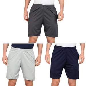 Customized Summer <b>Men</b> Polyester/Cotton Woolen Fabric High Waist Breathable Quick Dry Casual <b>Shorts</b> with Side Pockets - Product Image 5