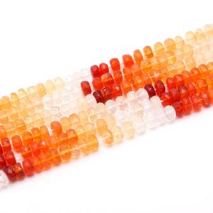 AA calidad Natural mexicano fuego ópalo facetado Rondelle cuentas sueltas piedras preciosas joyería moda mexicano ópalo piedra Mehrajudin cuentas - Product Image 6