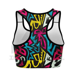 Sujetador deportivo de sublimación para mujer, ropa de Fitness, sublimación de entrenamiento, sin costuras de alto soporte Sujetador deportivo, venta en línea, Pakistán - Product Image 4