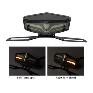 Feu arrière de moto LiuHJG, feu stop, clignotant, indicateur de direction, éclairage de plaque d'immatriculation, DRL, lampe LED arrière pour motos - Product Image 1