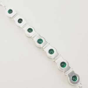 Pulsera de Esmeralda Verde, Gema de Plata de Ley 925, Joyería de Piedra Natal de Mayo para Mujer, Regalo para Fiestas - Product Image 6