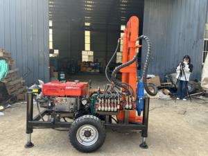 Foreuse à eau rotative sur chenilles diesel Hongrun d'occasion, profondeur 160 m, diamètre 325 mm, 900 kg, 24 V, composants principaux - Product Image 4