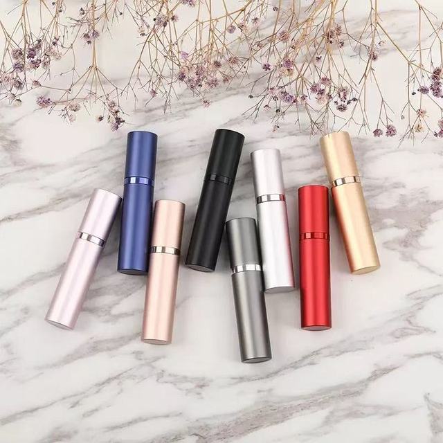 Mini Personalized Travel Perfume Atomizer with Pump Sprayer New Design Pocket Perfume Surface Engraving
