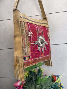 Banjara fait à la main pour femmes sac à main Boho Style Vintage nouveau Design vente chaude indien broderie fermeture à glissière gland lettre 2-2.9L - Product Image 4