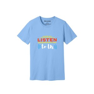 Camiseta informal de algodón 100% con temas de bondad 3D Imprimir 12 opciones de color 160-180 Colocación de diseño personalizable GSM pesado - Product Image 1