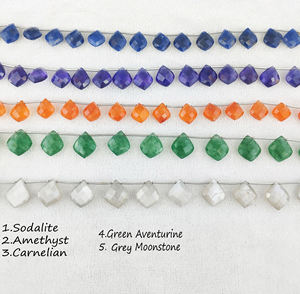 La forme de coussin de pierre précieuse de Sodalite naturelle coupée à facettes perd le brin de perles pour la fabrication de bijoux breloques perle de pierre brin de 8 pouces de Long - Product Image 5