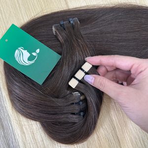 Cinta en cabello Natural liso con muchos colores Cabello humano virgen Precio al por mayor Longitud de 8-32 pulgadas - Product Image 1