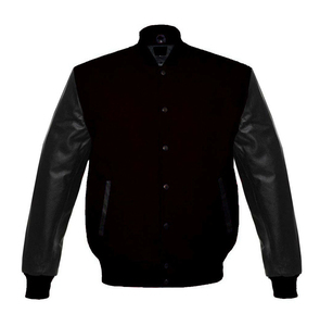 Men's Plus Size <b>Grey</b> Canvas Winter <b>Jacket</b> Popular Design Red Wool Varsity Embroidered Leather Sleeves <b>Waterproof</b> Thin Wholesale - Product Image 6