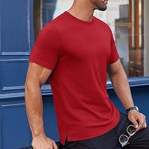 65% algodón peinado + 35% poliéster camisetas logotipo personalizado camiseta unisex - Product Image 1