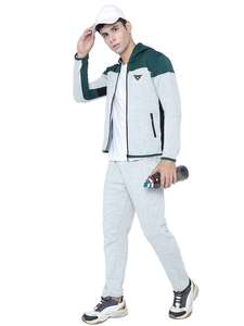 Vente en gros de sweats à capuche et pantalons d'hiver Logo personnalisé ici Sweat à capuche unisexe avec fermeture éclair pour hommes - Product Image 5