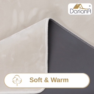 DarianA Rectangle Solid Color Area <b>Rug</b> Polyester Non-Slip Low Pile Rubber Backing Machine Made Medium Thickness Scandinavian - Product Image 3