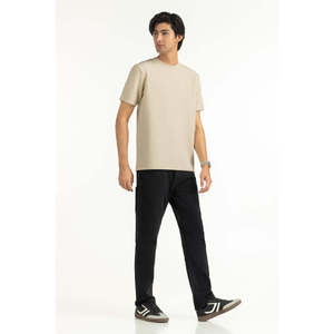 Camisetas de Punto Sólido Relax Fit MN-TS-WS25-026, Camisetas Transpirables Estampadas con Serigrafía - Product Image 4