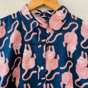 Nuevo Conjunto de Pijama de Algodón para Niños, Hermoso Conjunto de Pijama de Algodón Estampado Indio, Ropa de Dormir 100% Algodón - Product Image 3