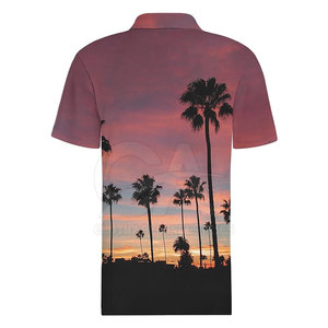 เสื้อโปโลแขนสั้นพิมพ์ซับลิเมชันแนวสตรีทเสื้อโปโลพิมพ์ลาย - Product Image 4