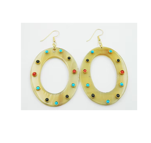 Pendientes largos de cuerno de tendencia superior para joyería de moda para niñas, pendientes de joyería de alta calidad para mujer - Product Image 2