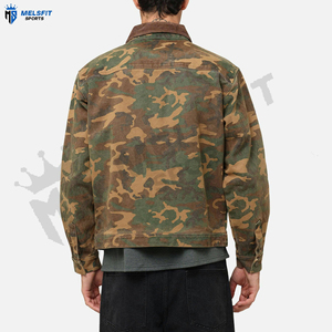 Made Pakistan <b>Men's</b> <b>Camo</b> Hunting Winter <b>Jacket</b> Breathable Eco-Friendly Windproof Lightweight Casual Wear Front Logo Ripstop - Product Image 3