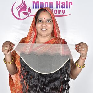 Venta Directa de Fábrica India, Cabello Humano Remy de Alta Calidad, Frontal 13*6, Ondulado, Suave, Sedoso, Sin Procesar, de Templo, para la Venta - Product Image 3