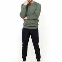 Sweat-shirt en molleton de coton pour homme, nouveau style, col rond, uni, grande taille, sweat-shirt pour homme