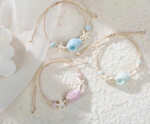 Vietnam Handmade Snail Shell <b>Bracelet</b> Boho Chic Adjustable Natural Beach Accessory - Product Image 5