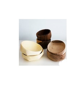 Cuenco de madera Natural hecho a mano, cuenco redondo personalizable, cuenco para fruta y ensalada para cocina, venta al por mayor - Product Image 6