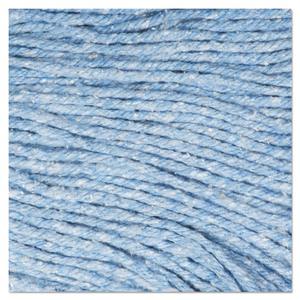 Tête de balai serpillère Boardwalk Super Loop de 5 pouces en coton et fibres synthétiques, grande taille, bleue, avec manche de nettoyage pour sols - Product Image 5