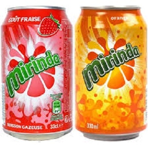 Vente en gros de 300ml/500ml Mirinda Boissons gazeuses non alcoolisées Vente en gros de boissons gazeuses aromatisées Acheter des canettes Bouteilles - Product Image 1