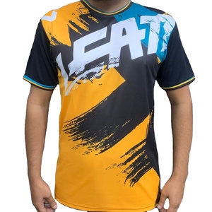 Camisetas de Ciclismo de descenso unisex de talla grande personalizadas, camiseta de manga corta de secado rápido para bicicleta de montaña, precio al por mayor - Product Image 3